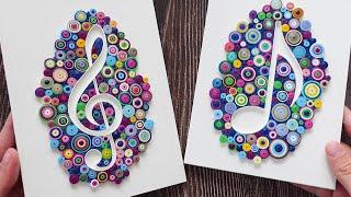  What is ART without MUSIC - how to make paper quilling treble clef