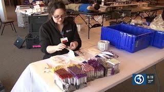 Volunteers donate blood in Middletown to help address ongoing blood shortage