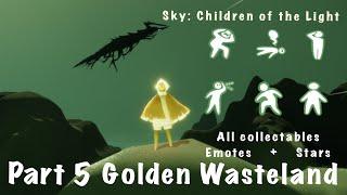 Sky: Children of the Light ALL emotes/collectables Pt 5. Golden Wasteland UPDATED