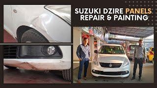 Suzuki Dzire looking brand new again | Panels, Bumpers Repair & Painting Work | Prince Multicar