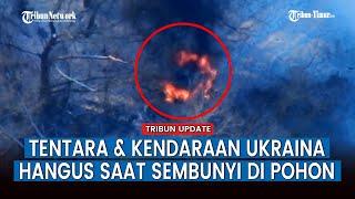 Baru Beroperasi Kendaraan Militer Ukraina Terbakar Hebat, Imbas Serangan Pasukan Putin