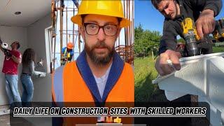 P2 Daily life on construction sites with skilled workers  #construction #creative #workers #adam