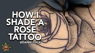 How I Shade A Rose Tattoo