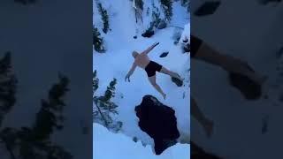 Kratos falling off a cliff IRL