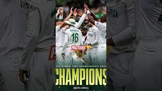 SOUTH AFRICA WINS THE TEST CHAMPIONSHIP !Proteas Conquer The Cricketing World  #icc #testcricket