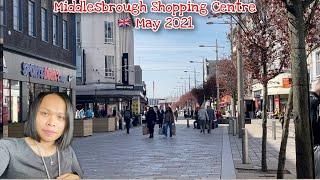 MIDDLESBROUGH TOWN CENTRE, SHOPPING CENTRE WALK AROUND