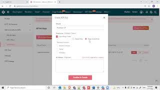 Gate io API Key Creation