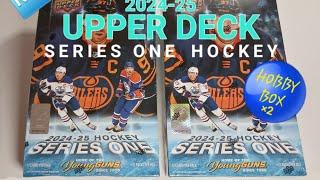 ️ 2024-25 UPPER DECK SERIES ONE HOCKEY (2x) HOBBY BOX BREAK  SEARCHING FOR YOUNG GUNS STANKOVEN RC