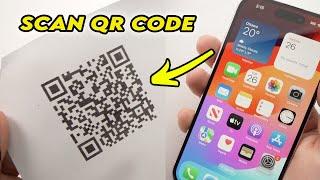 iPhone 15/ Pro / Plus : How to Scan a QR Code (NO APP NEEDED)