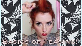 Basics of Teasing for Vintage Hair Styles by CHERRY DOLLFACE