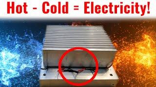 FREE Energy From Air Temps! (Thermoelectric Generator - TEG)