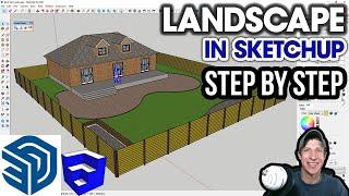 How to Model a Landscape in SketchUp - STEP BY STEP Tutorial