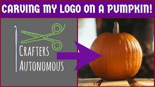 Carving My Logo On A Pumpkin! | Adventures in Crafting