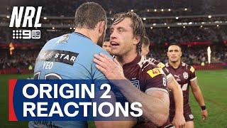 Players and coaches speak after thrilling Origin 2