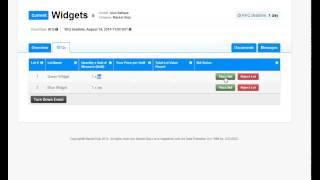 Market Dojo - Participant - Placing a bid in an RFQ