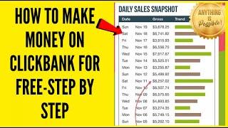 How To MAKE MONEY On Clickbank for FREE 2024 - Step By Step