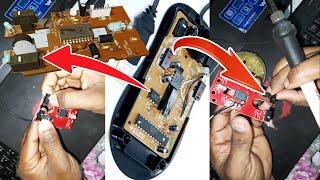 how to repair old mouse | mouse switch replacement by tanvir computer & scientist