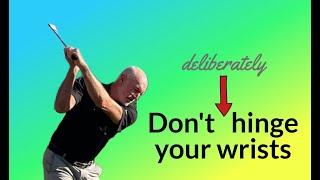 Proper wrist hinge in golf swing