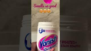 Vanish Oxi Action Crystal White | Stain Removal | Satisfying | ASMR | Foam | 🪣