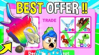 Trading My *MEGA DIRE STAG* In Adopt Me Roblox.. My *RAREST* MEGA NEON Pet Got HACKED !! (EMOTIONAL)