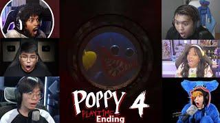 YouTubers Reaction On Poppy Playtime Chapter 4 ENDING #3