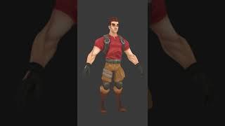 Low-poly game model (body)