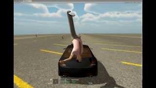 Unity3D Edy's Vehicle Physics DRIV3R Ragdoll test ( horn sound from " The car " movie of 1977 )