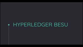 Hyperledger Besu Introduction