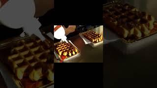 chocolate waffles in Mumbai #belgianwaffle #food #streetfood #india #chocolate