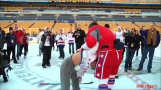 Alex Ovechkin Gaves An Atomic Wedgie During Practice 12/31/2010