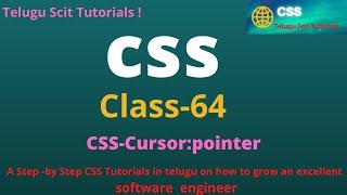 CSS||Class-63||Cursor-pointer||CSS Tutorial for Beginners - in Telugu and English