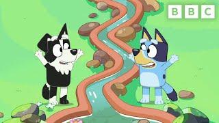 Bluey and Mackenzie Play Barky Boats | CBeebies