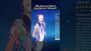 WHY DOES MY KOKOMI HAVE VARESA'S WEAPON