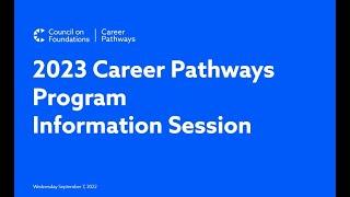 Career Pathways 2023 Program Information Session