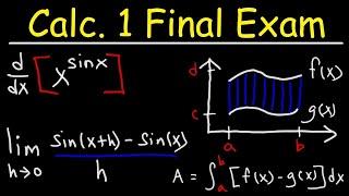 Calculus 1 Final Exam Review