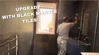 "I share real tiling project, from BATHROOM to TOILET, [ expert tips & techniques."]