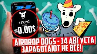 АИРДРОП DOGS 14 АВГУСТА. НО ЗАРАБОТАЮТ НЕ ВСЕ! КАК ПОЛУЧИТЬ МОНЕТЫ? БОТ ОТ ПАВЛА ДУРОВА!