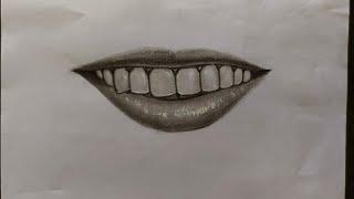 How to Draw Realistic Lips | a Beautiful Smile with Lips | Tutorial for beginners | juviii arts