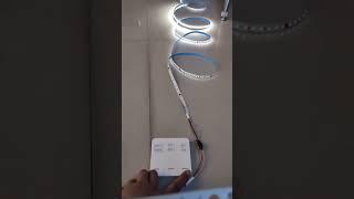 White LED Light Strip with Wireless Wall Dimming Controller - Smart Bright LEDs