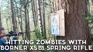 Taiwan spring Rifle Borner XSB1  | Russian Airgunner | Air Rifle Plinking | Plinking outdoors
