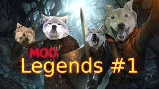 Одинокий волк с модом Legends || Battle Brothers Legends ||