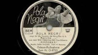 Pola Negri: MAZURKA, Odeon 1935