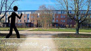 Der Geher in Hamburg: Jenfeld