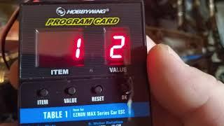 Using a Hobbywing ESC Program Card