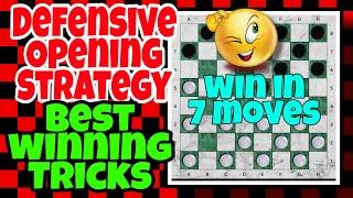 CHECKERS/DAMA Strategy - Defensive Opening Moves and Tricks |Checkers Tv