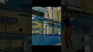 Free ( ласточка) #прыжкивводу #олимпийскаядеревня #springboard #diving #сальто  reverse