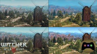 The Witcher 3 | Vanilla vs PATHOS Reshade 2.0/3.0 vs Wiedzmin Lighting Mod | Comparison Showcase