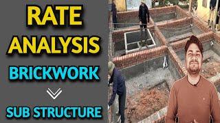 Rate Analysis of brickwork for Sub Structure, Plinth level brickwork | Learning Civil Technology