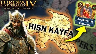 Overthrowing The Ottomans In EU4 1.37 Winds of Change DLC as HISN KAYFA