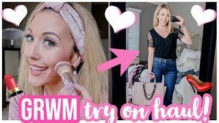 GET READY WITH ME FOR DATE NIGHT! ️ GRWM JUSTFAB CLOTHING TRY ON HAUL    Brianna K